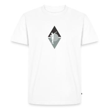 Tige Tournant Twirling Twirling - T-shirt Premium bio Homme - blanc - Devant - Nico (187cm)