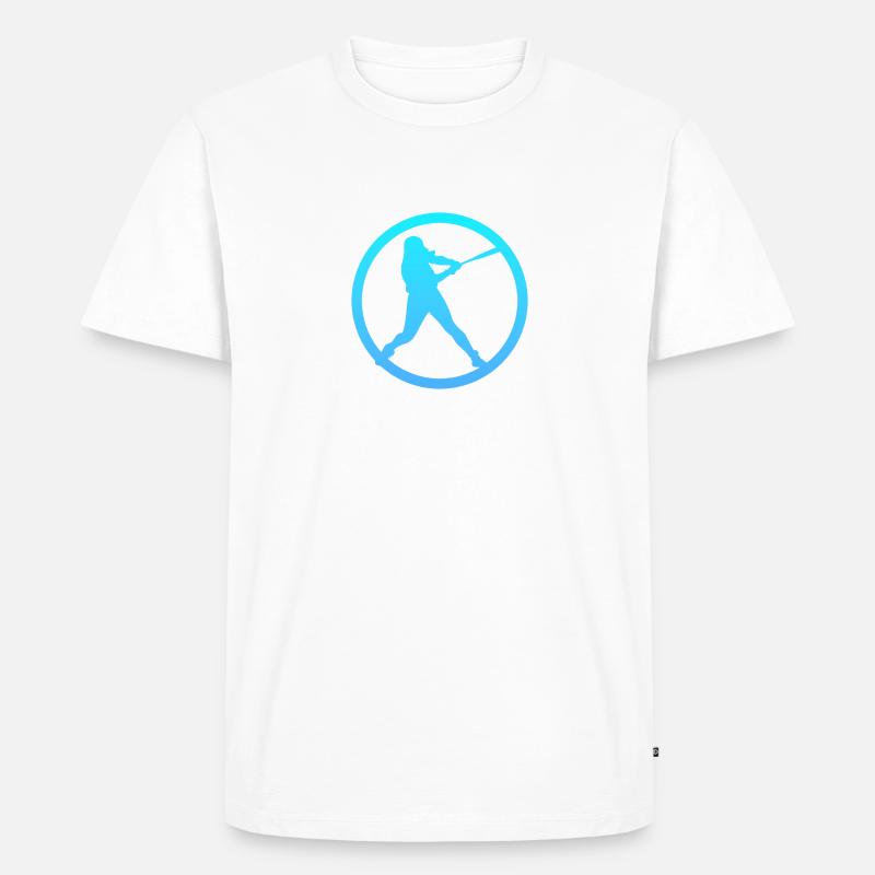Pitcher Pitcher Softball - Männer Premium Bio T-Shirt - Weiß