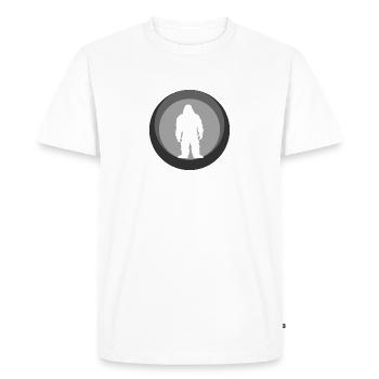 Lochness Big foot Bigfoot - T-shirt Premium bio Homme - blanc - Devant - Nico (187cm)