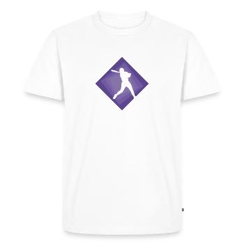 Softball Pitcher Softball Bat - T-shirt Premium bio Homme - blanc - Devant - Nico (187cm)