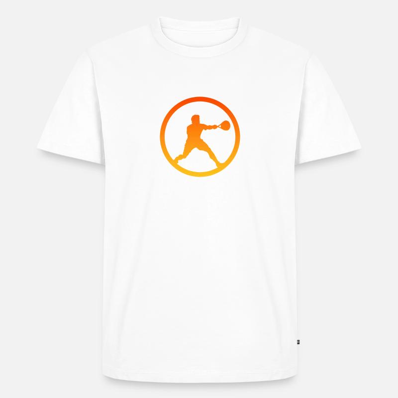 Squashspieler Squashschläger Squashspieler - Männer Premium Bio T-Shirt - Weiß