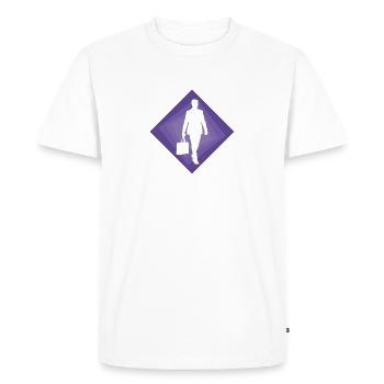 Banker Stock Exchange Businessman - Men's Premium Organic T-Shirt - white - Front - Nico (187cm)