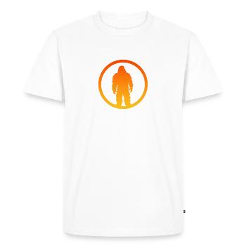 Big foot Big foot Bigfoot Lochness - T-shirt Premium bio Homme - blanc - Devant - Nico (187cm)