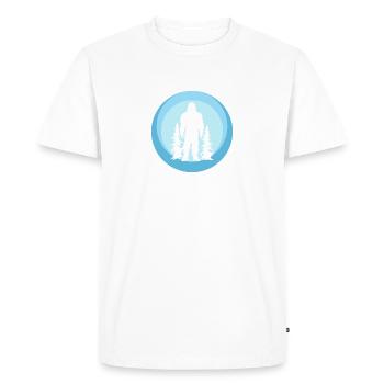 Lochness Bigfoot Yeti - Men's Premium Organic T-Shirt - white - Front - Nico (187cm)