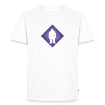 Big foot Big foot Yéti - T-shirt Premium bio Homme - blanc - Devant - Nico (187cm)
