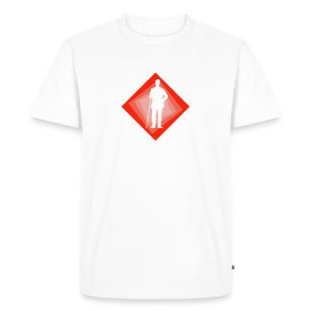 Billard Joueur de billard Joueur de billard - T-shirt Premium bio Homme - blanc - Devant - Nico (187cm)