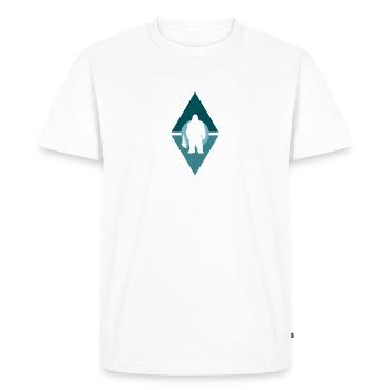 Yéti Yéti Big foot - T-shirt Premium bio Homme - blanc - Devant - Nico (187cm)