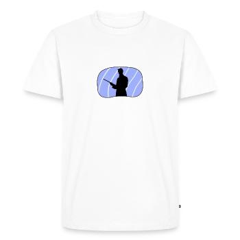Joueur de billard Joueur de billard Joueur de billard - T-shirt Premium bio Homme - blanc - Devant - Nico (187cm)