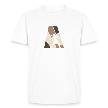 Balle molle Balle molle Baseball - T-shirt Premium bio Homme - blanc - Devant - Nico (187cm)