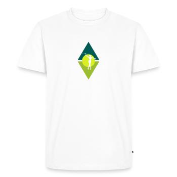 Bâton tournant tournant bâton virevoltant - T-shirt Premium bio Homme - blanc - Devant - Nico (187cm)