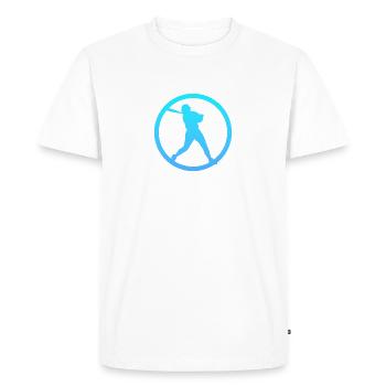 Lanceur Joueur de Softball Joueur de Softball - T-shirt Premium bio Homme - blanc - Devant - Nico (187cm)