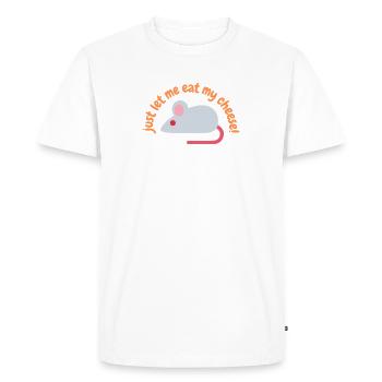 Cheese - Men's Premium Organic T-Shirt - white - Front - Nico (187cm)