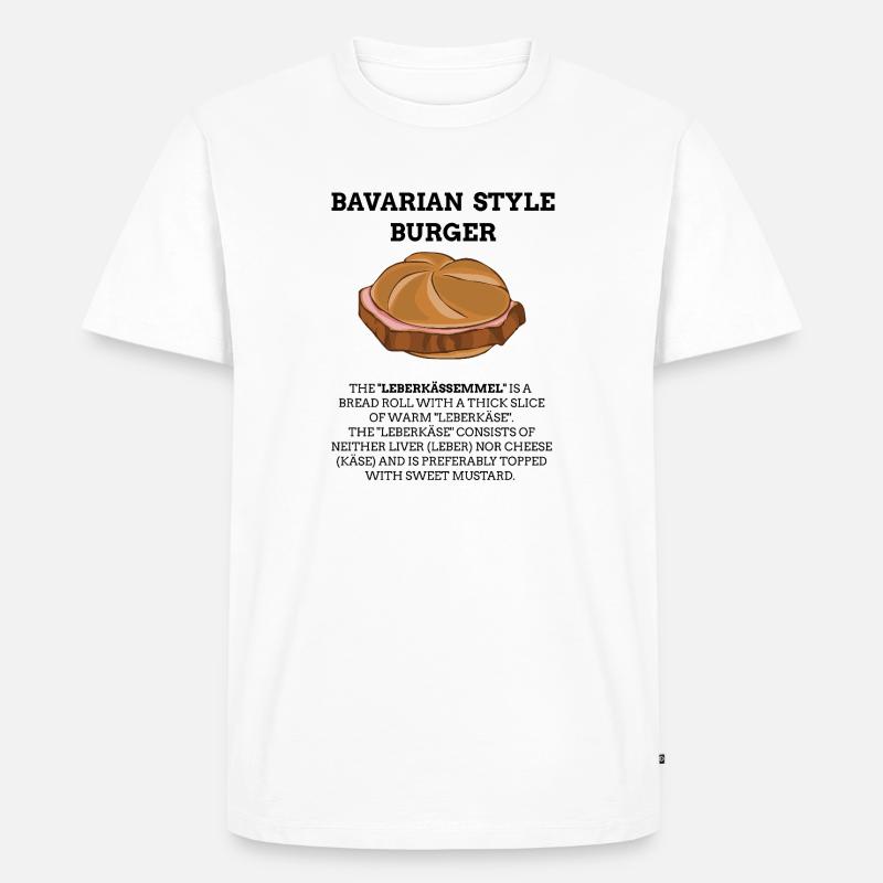 Leberkäse Semmel Definition - Männer Premium Bio T-Shirt - Weiß