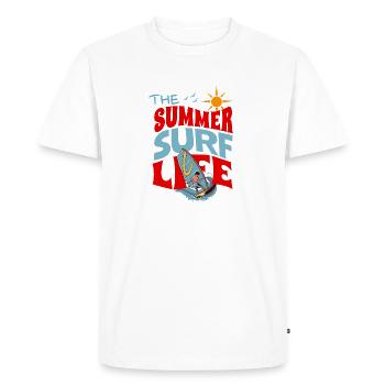 The Summer Surf Club - T-shirt Premium bio Homme - blanc - Devant - Nico (187cm)