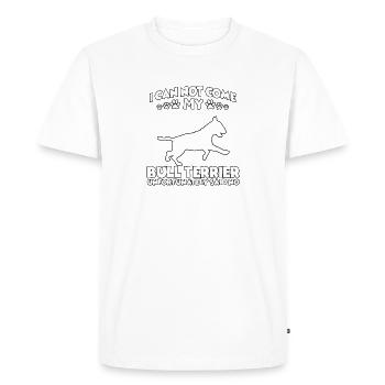 Bull Terrier Propriétaire de chien Chien Sport Bull Terrier - T-shirt Premium bio Homme - blanc - Devant - Nico (187cm)