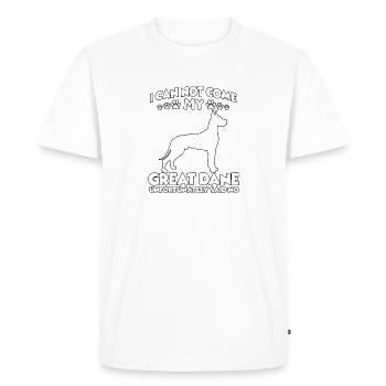 Sport canin allemand Great Dane drôle de chien dressage Deu - T-shirt Premium bio Homme - blanc - Devant - Nico (187cm)
