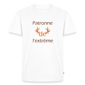 Cadeau femme Patronne de l'extrême - T-shirt Premium bio Homme - blanc - Devant - Nico (187cm)