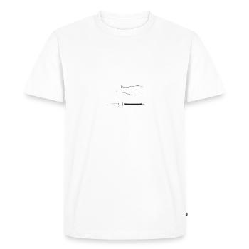 Papa bricoleur du dimanche - T-shirt Premium bio Homme - blanc - Devant - Nico (187cm)