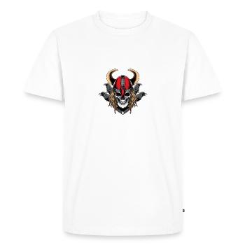 Tempus fugit memento mori - T-shirt Premium bio Homme - blanc - Devant - Nico (187cm)