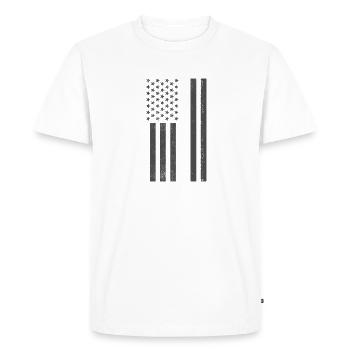 Thin White Line EMS Paramedic EMT First Responder - Men's Premium Organic T-Shirt - white - Front - Nico (187cm)