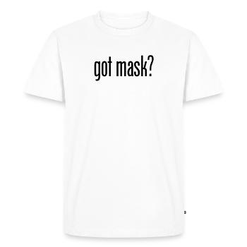 Got Mask Shirt Health Masks - Men's Premium Organic T-Shirt - white - Front - Nico (187cm)