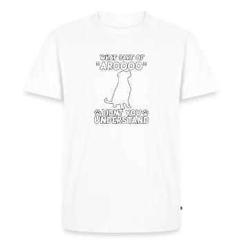 Rottweiler Dogs Fan Drôle Rotti disant Gassi - T-shirt Premium bio Homme - blanc - Devant - Nico (187cm)