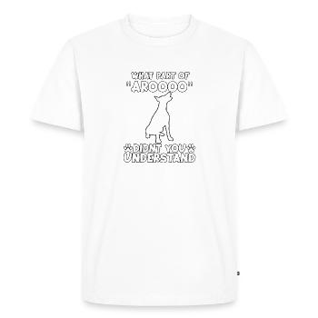 Sweet Doberman Propriétaire Gassi Motif Doberman - T-shirt Premium bio Homme - blanc - Devant - Nico (187cm)