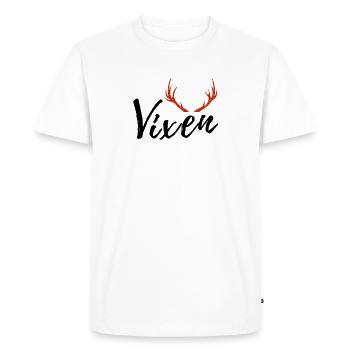 Vixen Reindeer Cute - Men's Premium Organic T-Shirt - white - Front - Nico (187cm)