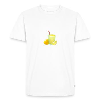 Patron du stand de limonade - T-shirt Premium bio Homme - blanc - Devant - Nico (187cm)