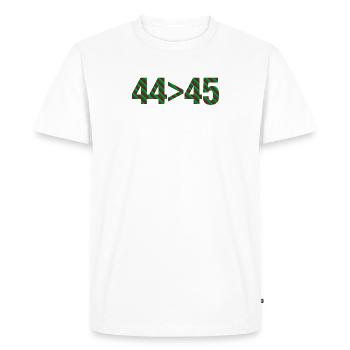 Barack Obama 44 President Christmas - Men's Premium Organic T-Shirt - white - Front - Nico (187cm)