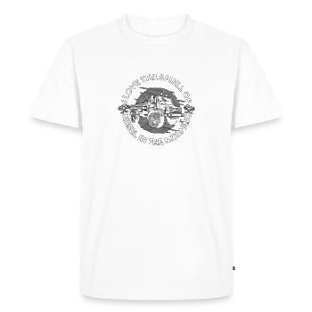 Camionneurs de marchandises Camionneur Camionneurs élévateurs - T-shirt Premium bio Homme - blanc - Devant - Nico (187cm)