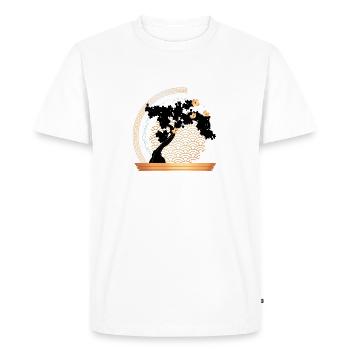 Arbre - T-shirt Premium bio Homme - blanc - Devant - Nico (187cm)