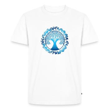 Tree - Men's Premium Organic T-Shirt - white - Front - Nico (187cm)
