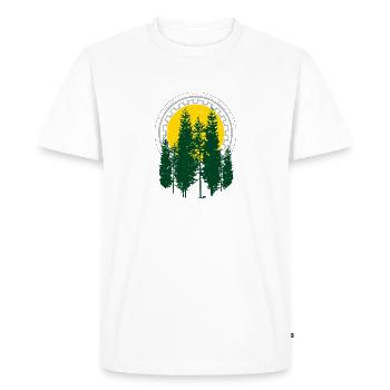Arbre - T-shirt Premium bio Homme - blanc - Devant - Nico (187cm)
