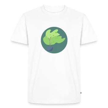 Tree - Men's Premium Organic T-Shirt - white - Front - Nico (187cm)
