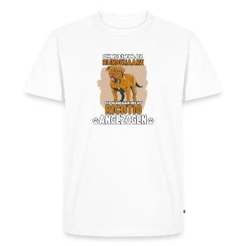 Cool propriétaire de chien motif Bordeaux Grand Danois - T-shirt Premium bio Homme - blanc - Devant - Nico (187cm)
