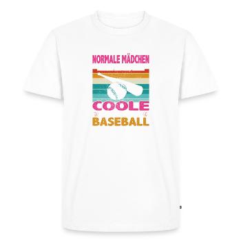 Les filles normales font leurs devoirs des jeux sympas - T-shirt Premium bio Homme - blanc - Devant - Nico (187cm)