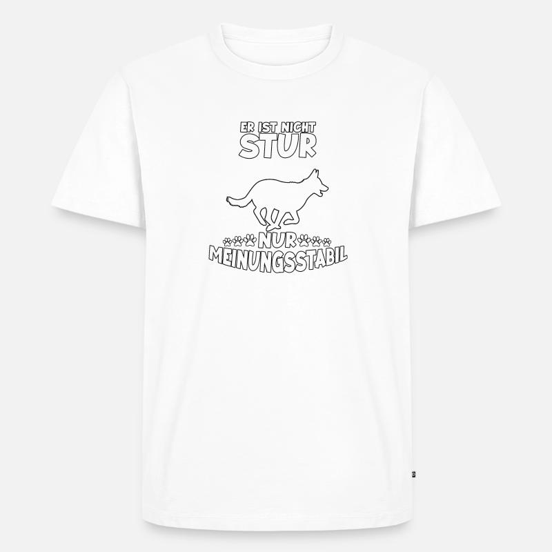 Deutscher Schäferhund Hunde Geschenk Schäferhund - Männer Premium Bio T-Shirt - Weiß