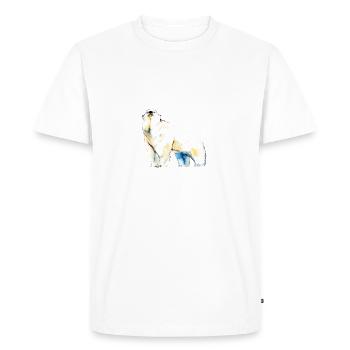 Juste une fille qui aime les ours polaires - T-shirt Premium bio Homme - blanc - Devant - Nico (187cm)