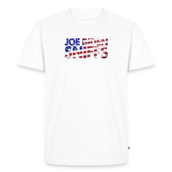 Joe Biden Sniffs - Men's Premium Organic T-Shirt - white - Front - Nico (187cm)