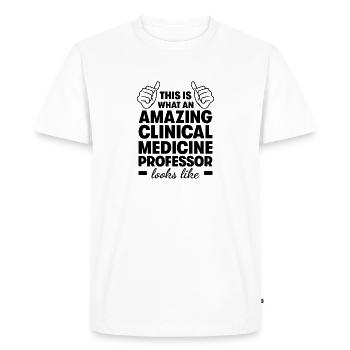 Amazing Clinical Medicine Professor - Men's Premium Organic T-Shirt - white - Front - Nico (187cm)