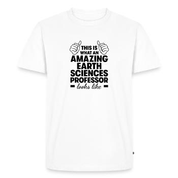 Amazing Earth Sciences Professor - Men's Premium Organic T-Shirt - white - Front - Nico (187cm)