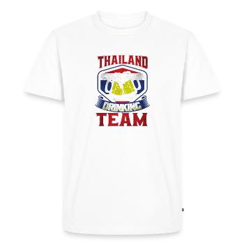 Thailand Team Drink - Men's Premium Organic T-Shirt - white - Front - Nico (187cm)