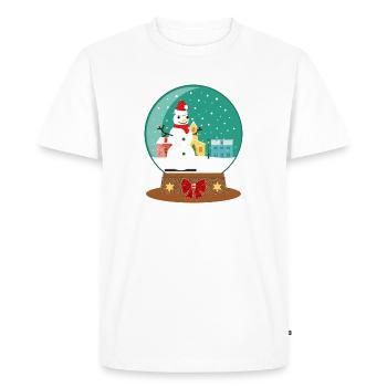 JOYEUX NOËL. - T-shirt Premium bio Homme - blanc - Devant - Nico (187cm)