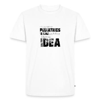 Pediatrics - Men's Premium Organic T-Shirt - white - Front - Nico (187cm)
