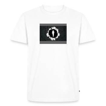 Struggle and Strength - Men's Premium Organic T-Shirt - white - Front - Nico (187cm)