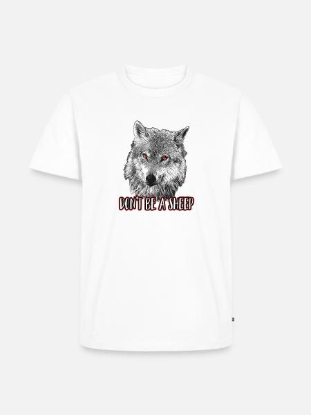 Don't be a sheep - Men's Premium Organic T-Shirt - white