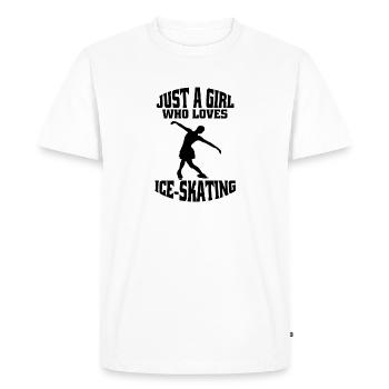 Patinage artistique Patinage sur glace Patinage artistique - T-shirt Premium bio Homme - blanc - Devant - Nico (187cm)
