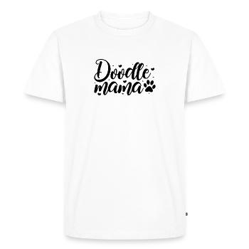 Women Doodle Mama Labradoodle Goldendoodle - Men's Premium Organic T-Shirt - white - Front - Nico (187cm)