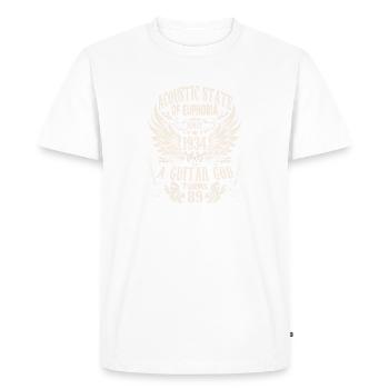 Hobby Musicien Guitariste Anniversaire 1934 - T-shirt Premium bio Homme - blanc - Devant - Nico (187cm)